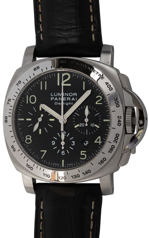 panerai luminor daylight chrono pam 196|Panerai Luminor chrono daylight 44mm.